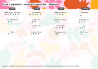 Menus du 01 au 05 Septembre 2025