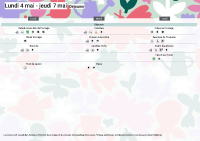 Menu du 4 mai au 5 juin 2026